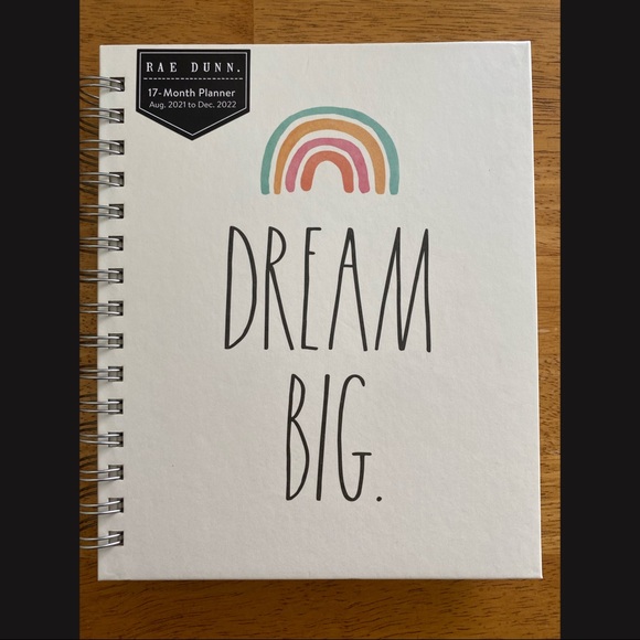 Rae Dunn Other - Rae Dunn DREAM BIG Rainbow 17 Month Planner